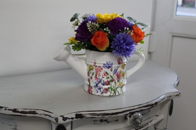 Blooming Garden Watering Can Arrangement